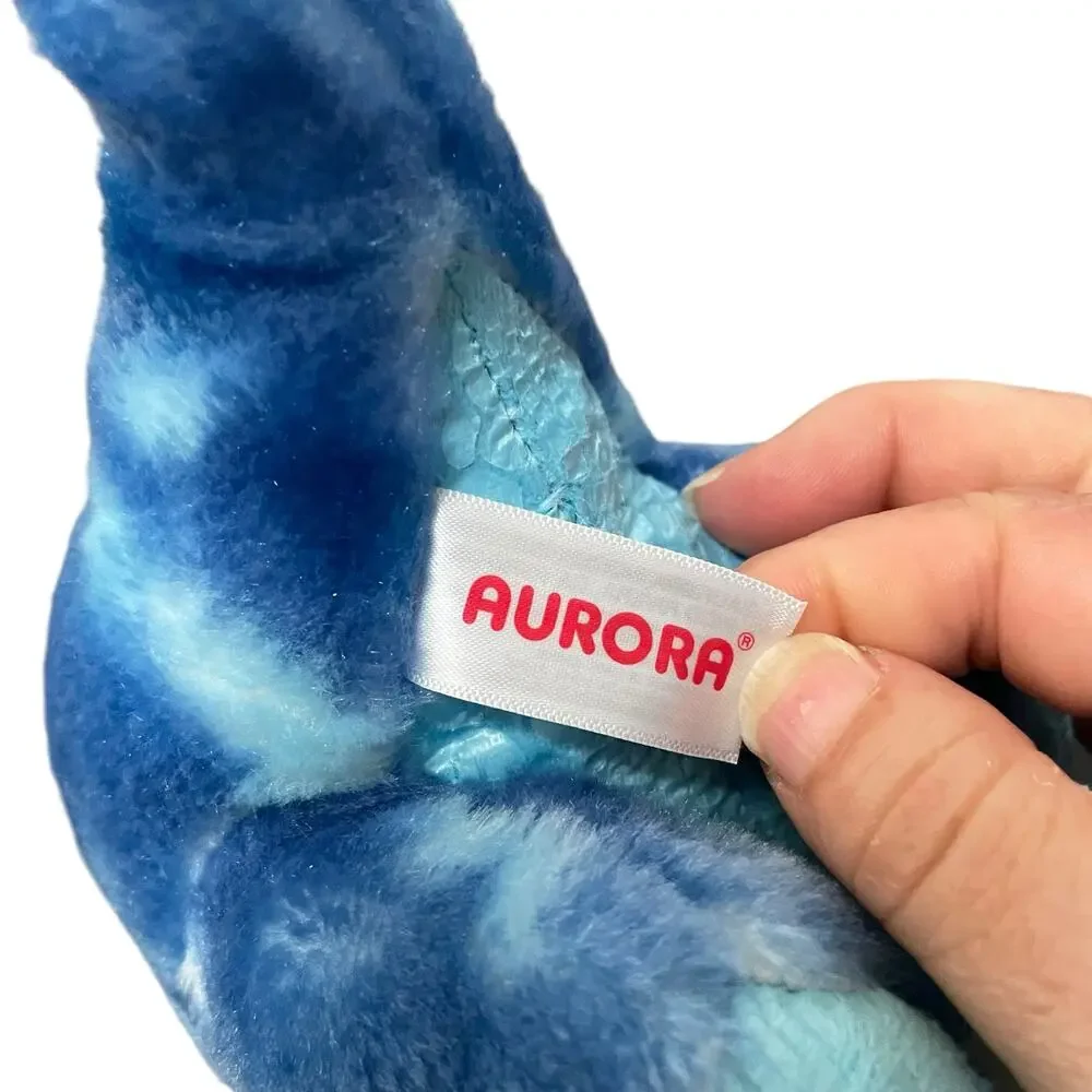 Aurora Destination Nation Brachiosaurus Plush Blue Dinosaur Stuffed Animal 15